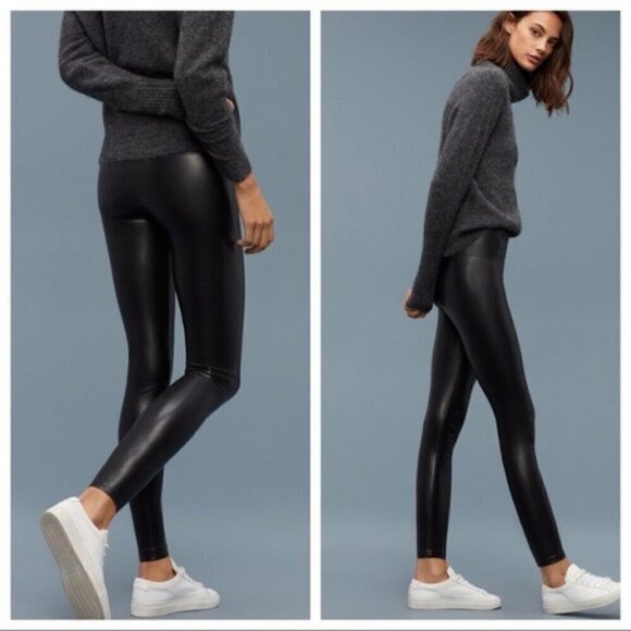 Aritzia Wilfred Free Daria Faux Leather Leggings - S, 32” Inseam - Picture 7 of 9